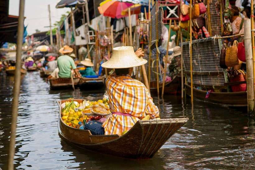 Bangkok: Damnoen Saduak Market and Maeklong Railway Market - Damnoen Saduak floating market: paddleboat and canal life without the guesswork