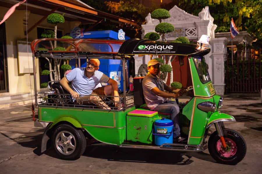 Bangkok: Markets, Temples and Food Night Tour by Tuk Tuk - Wat Prayoon After Dark: UNESCO Without the Daytime Crowds