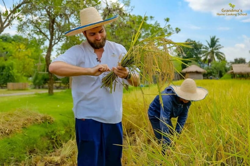 Chiang Mai: Authentic Thai Cooking Class and Farm Visit - Lanna pavilions and individual stations: curry paste that’s truly yours