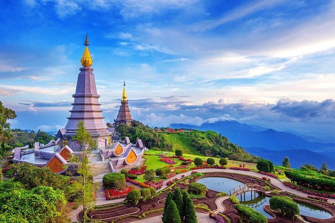 Chiang Mai: Doi Suthep Temple and Waterfall by Songtaew Trio - Wat Phra That Doi Suthep: Holy Relic and the Slow Reveal of Chiang Mai Views