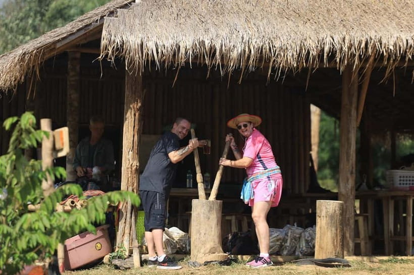 Chiang Mai: Elephant Sanctuary Bamboo Raft & Padthai Cooking - A full day that starts with Mo Hom clothing and elephant stories