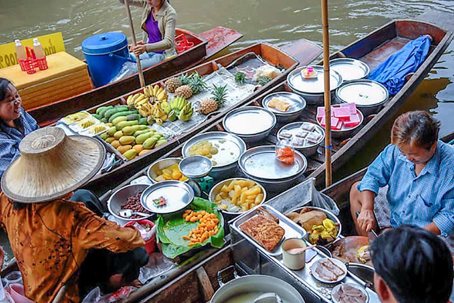 From Bangkok: Markets and Ayutthaya Tour - Damnoen Saduak Floating Market by Longtail Boat: See It From the Water