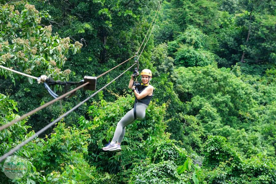 From Koh Samui: Tree Bridge Zipline and Café Experience - Tan Rua Waterfall Moments on the Way Through the Trees