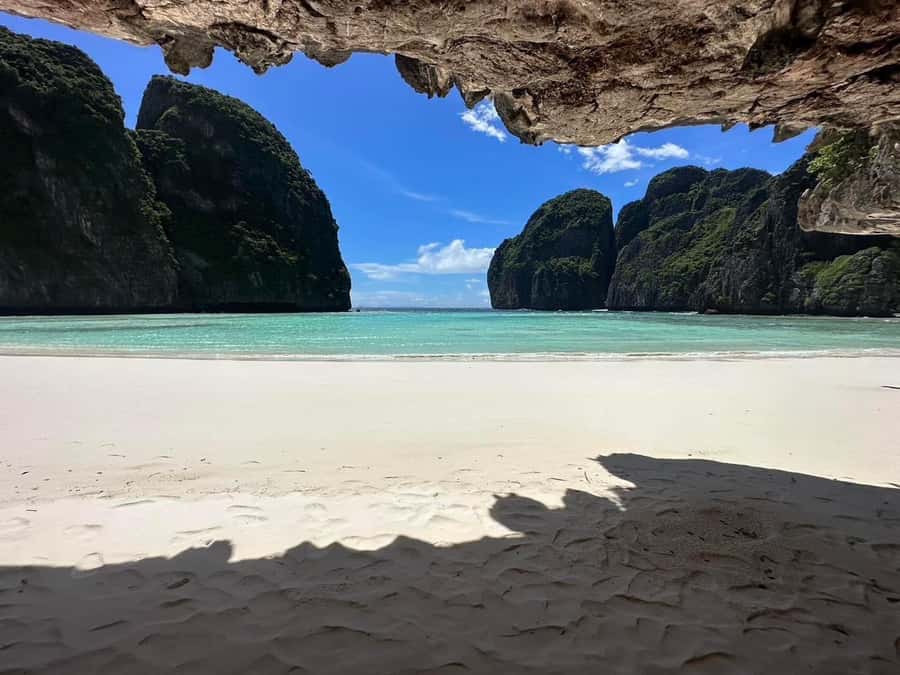 From Krabi: Phi Phi Early Bird & 4 Islands by Speedboat - Viking Cave and Monkey Bay: seeing wildlife and cliffs without forcing it