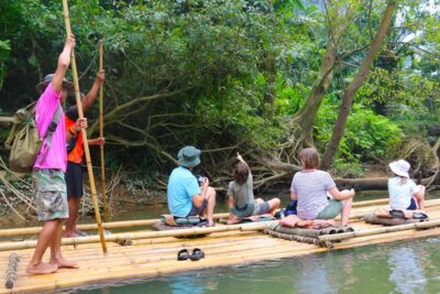 Khao Lak: Khao Sok Bamboo Rafting and Elephant Bathing Trip - Takuapa local market: quick taste of real daily life
