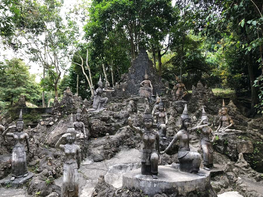Koh Samui: 4x4 Off Road Island Safari Tour Including Lunch - Secret garden time: stone statues and easy wandering
