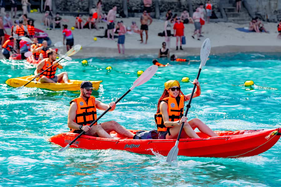 Koh Samui: Mu Ko Ang Thong Park Cruise with Kayaking Option - Koh Mae Ko and the Blue Lagoon steps (Talay Nai)