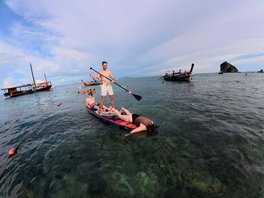 Krabi: 4-Island Sunset Snorkeling Tour & Bioluminescent Swim - Ko Poda and the sunset: where the day turns from swim mode to slow mode