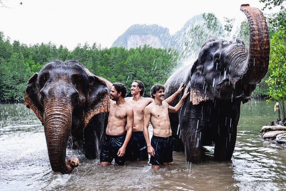 Krabi: Elephant Bathing Session at Krabi Elephant Shelter - Before You Go: Bring the Gear That Makes the Water Part Work