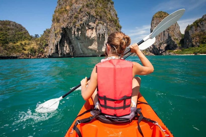 Krabi: Hong Island Longtail Boat & Kayak Tour w Buffet Lunch - Koh Daeng (Red Island) Snorkeling: Clear Water, Open Sea Reality