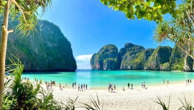 Krabi: Phi Phi & 4 Islands Sunset Tour by Speedboat - From Ao Nang and Railay to the pier: the part that sets your day up