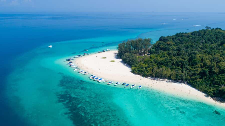 Krabi: Phi Phi Early Bird & 4 Island by Speedboat with Lunch - The Krabi “4 Islands” finale: Chicken, Separated Sea, and Koh Poda time