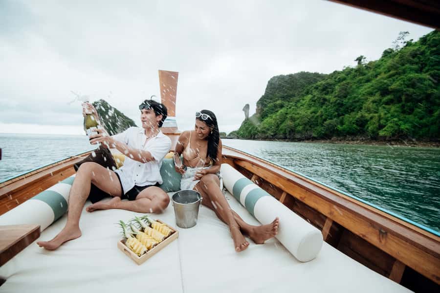 Krabi: Private Luxury Longtail Boat Island Hopping Tour - Hotel pickup zones and the transfer charges that can surprise you
