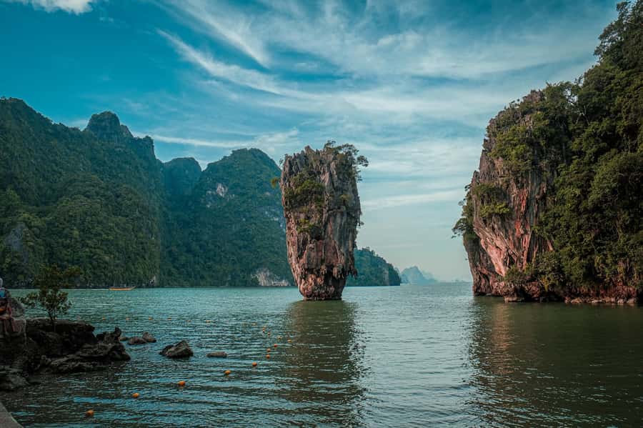 Phuket: James Bond Island and Phang Nga Bay by Premium Yacht - First big sight: James Bond Island in Phang Nga Bay