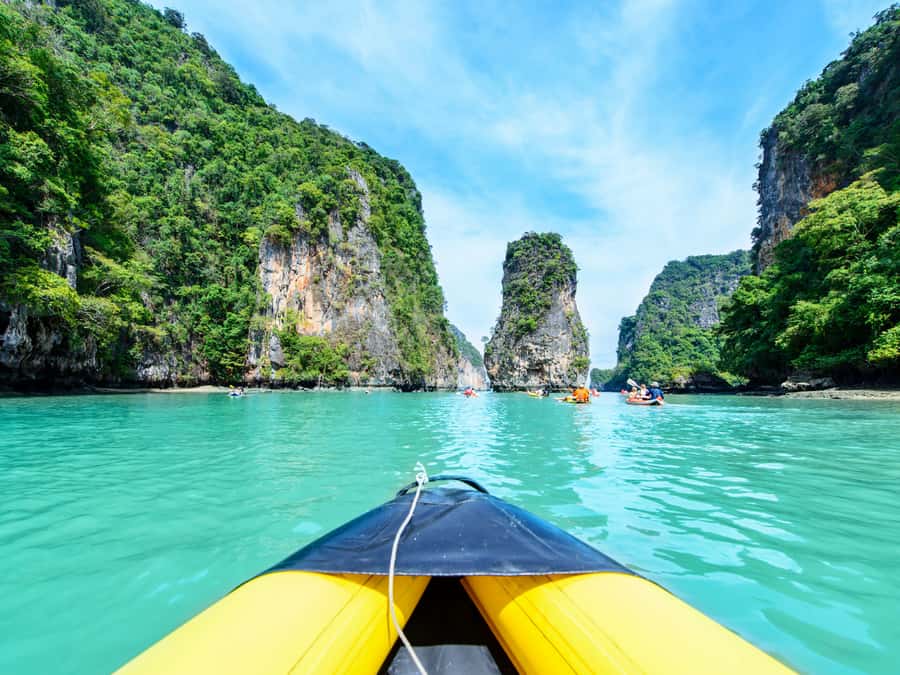 Phuket: Phang Nga Bay Bioluminescent Plankton and Sea Canoes - Panak Island Caves: Stalactites and Tight-Blue Shadows