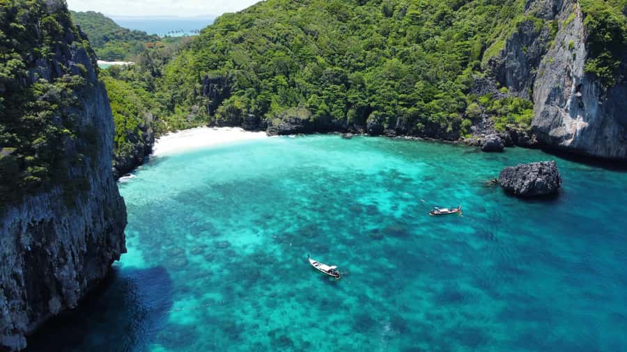 Phuket: Phi Phi, Bamboo & Maithon by Premium Speed Catamaran - Monkey Beach to Viking Cave: Photos, Snorkel, and a Clear Kayak