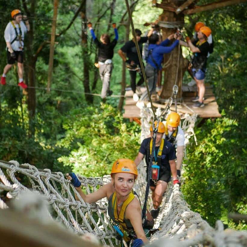 Phuket Ultimate Combo: Jungle ATV & Zipline Adventure - The Zipline Camp Is More Than Zips: tree climbing, canopy walkway, and tough stations